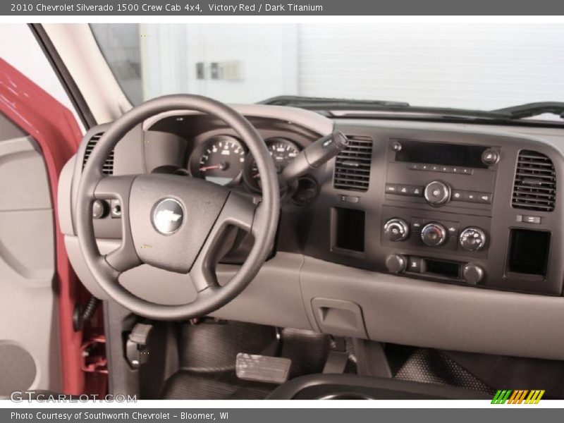 Victory Red / Dark Titanium 2010 Chevrolet Silverado 1500 Crew Cab 4x4