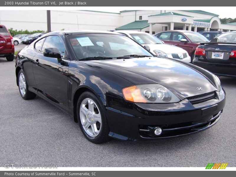 Jet Black / Black 2003 Hyundai Tiburon GT V6