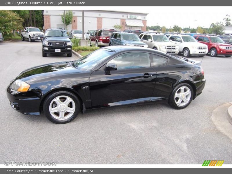Jet Black / Black 2003 Hyundai Tiburon GT V6