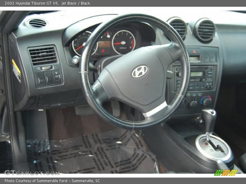 Jet Black / Black 2003 Hyundai Tiburon GT V6