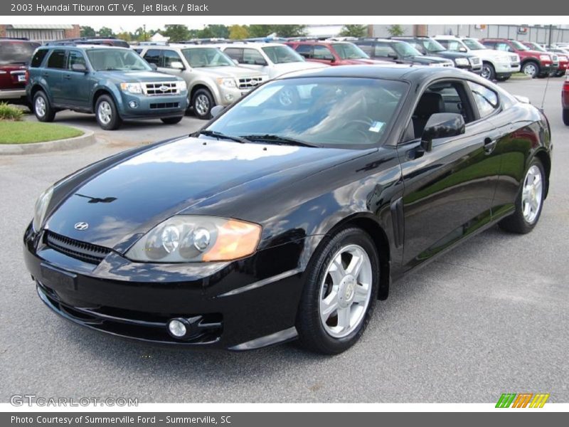 Jet Black / Black 2003 Hyundai Tiburon GT V6