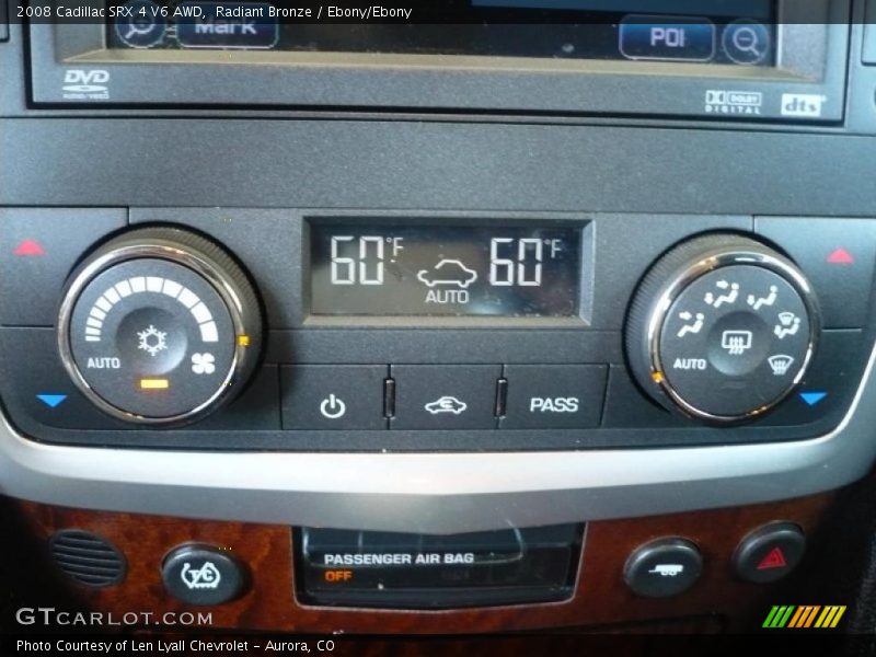 Radiant Bronze / Ebony/Ebony 2008 Cadillac SRX 4 V6 AWD