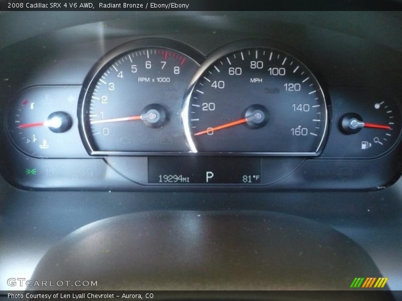 Radiant Bronze / Ebony/Ebony 2008 Cadillac SRX 4 V6 AWD