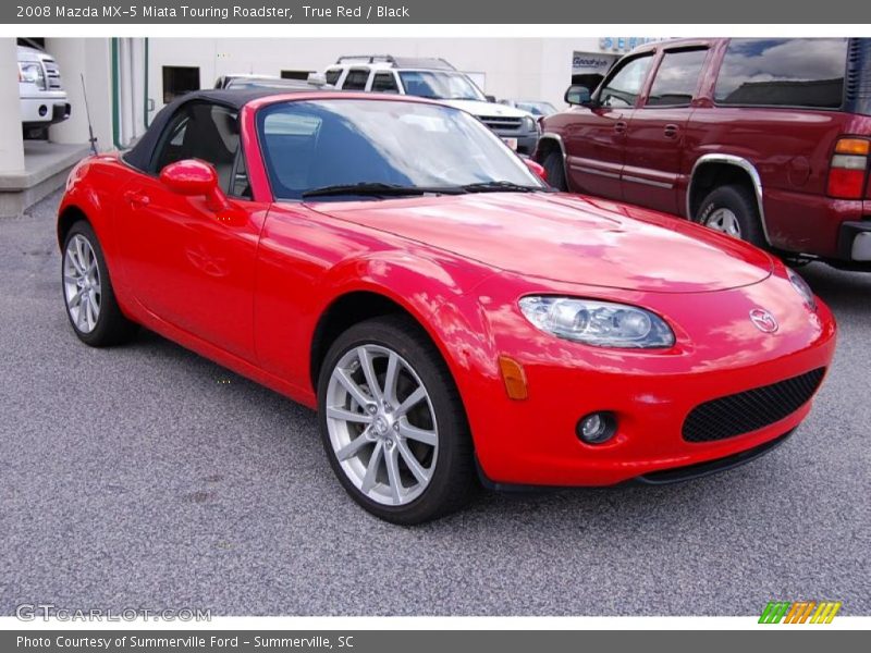 True Red / Black 2008 Mazda MX-5 Miata Touring Roadster