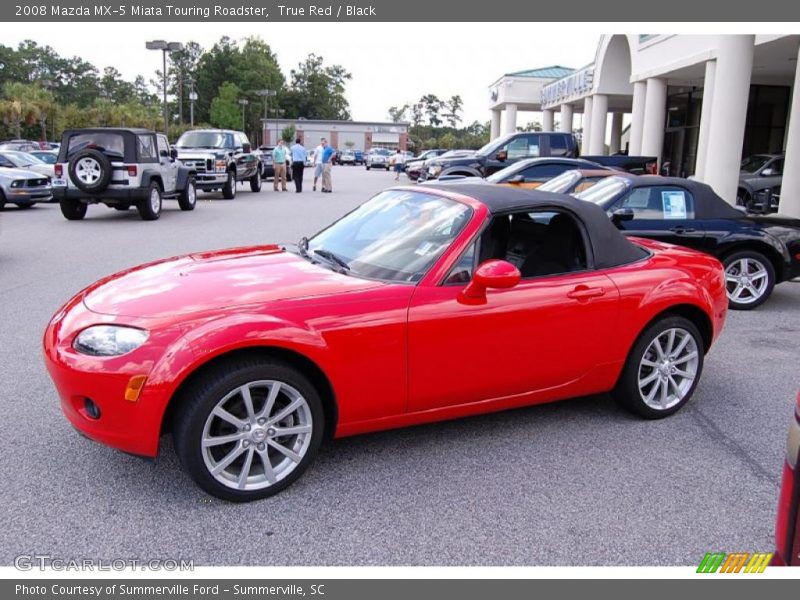 True Red / Black 2008 Mazda MX-5 Miata Touring Roadster