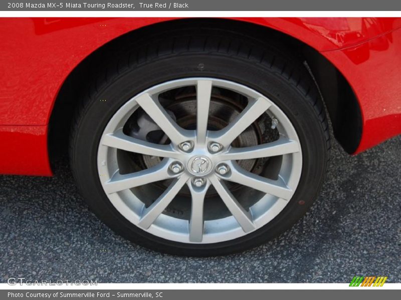 True Red / Black 2008 Mazda MX-5 Miata Touring Roadster