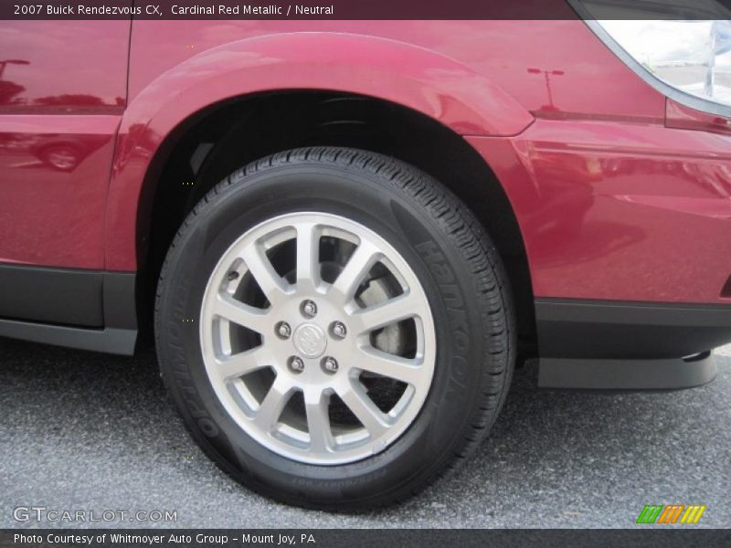 Cardinal Red Metallic / Neutral 2007 Buick Rendezvous CX