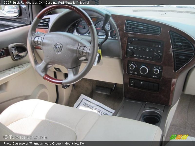 Cardinal Red Metallic / Neutral 2007 Buick Rendezvous CX