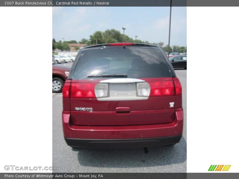 Cardinal Red Metallic / Neutral 2007 Buick Rendezvous CX