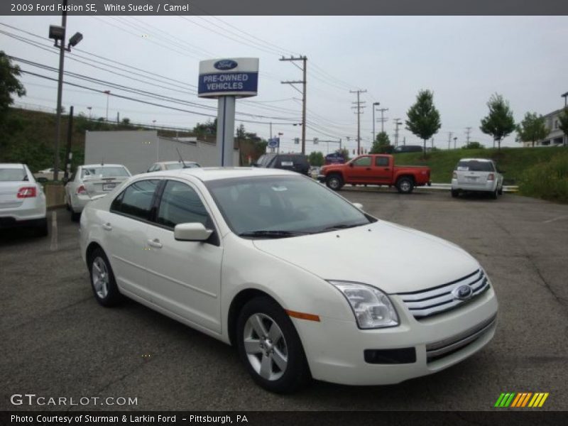 White Suede / Camel 2009 Ford Fusion SE