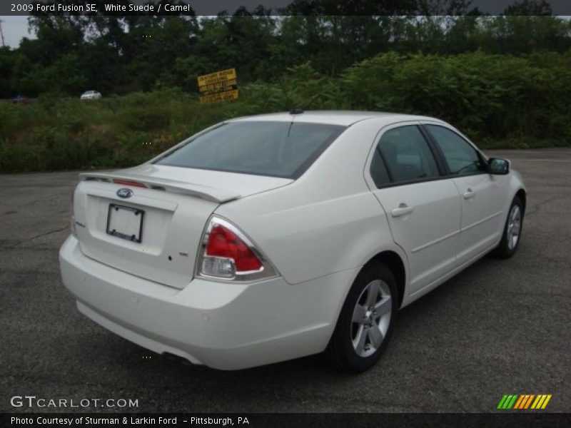 White Suede / Camel 2009 Ford Fusion SE