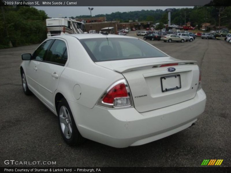 White Suede / Camel 2009 Ford Fusion SE