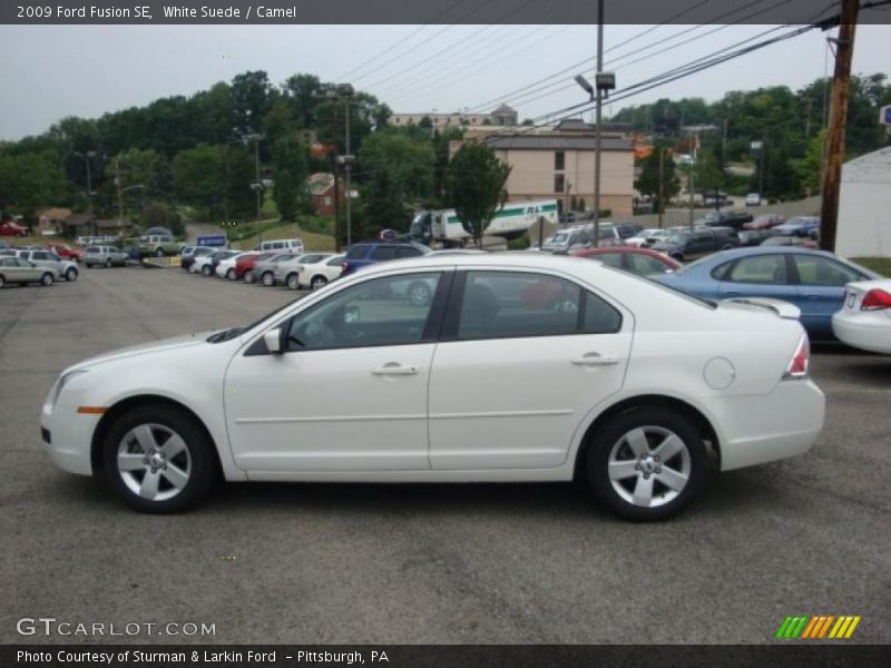 White Suede / Camel 2009 Ford Fusion SE