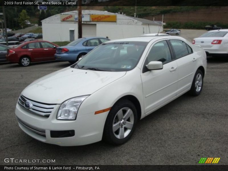 White Suede / Camel 2009 Ford Fusion SE