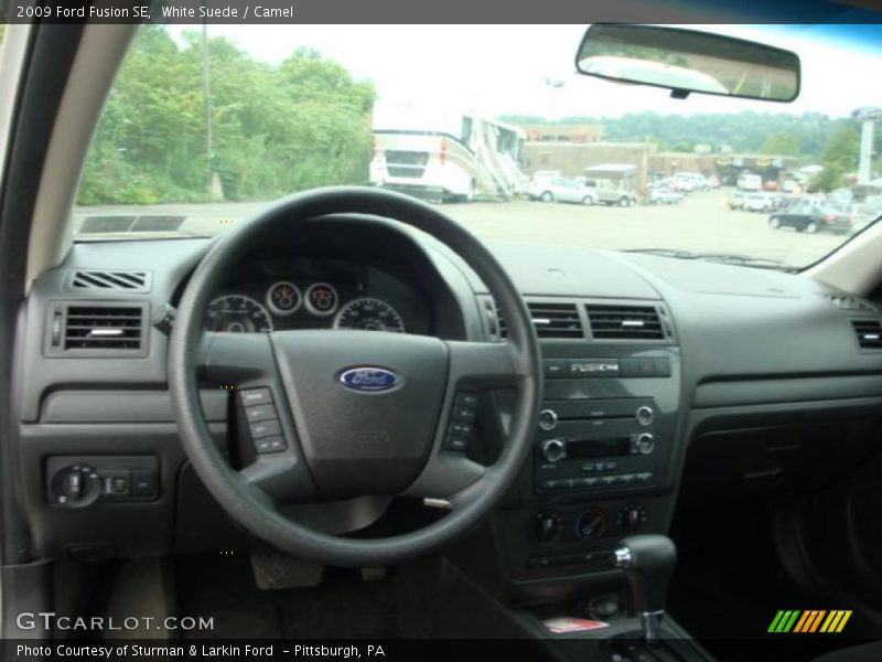 White Suede / Camel 2009 Ford Fusion SE