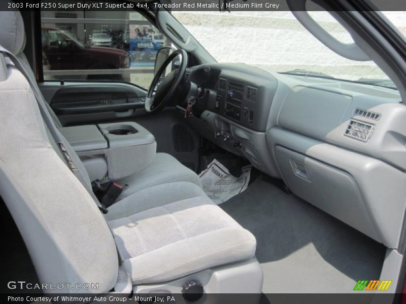 Toreador Red Metallic / Medium Flint Grey 2003 Ford F250 Super Duty XLT SuperCab 4x4