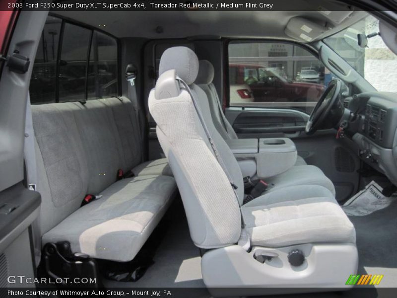 Toreador Red Metallic / Medium Flint Grey 2003 Ford F250 Super Duty XLT SuperCab 4x4