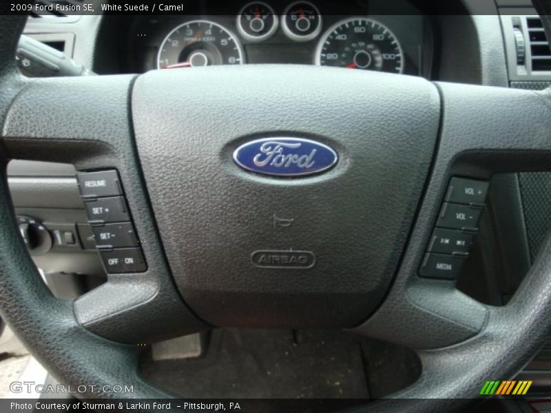 White Suede / Camel 2009 Ford Fusion SE
