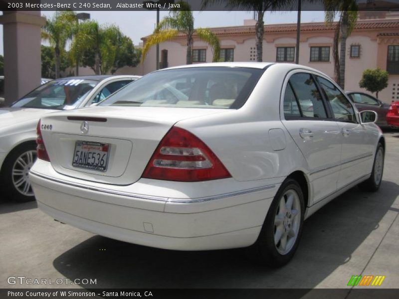 Alabaster White / Java 2003 Mercedes-Benz C 240 Sedan