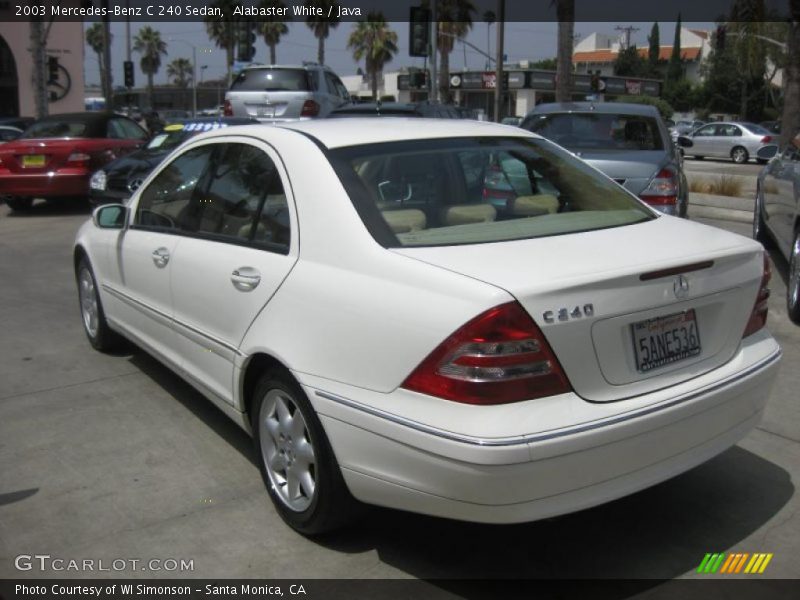 Alabaster White / Java 2003 Mercedes-Benz C 240 Sedan