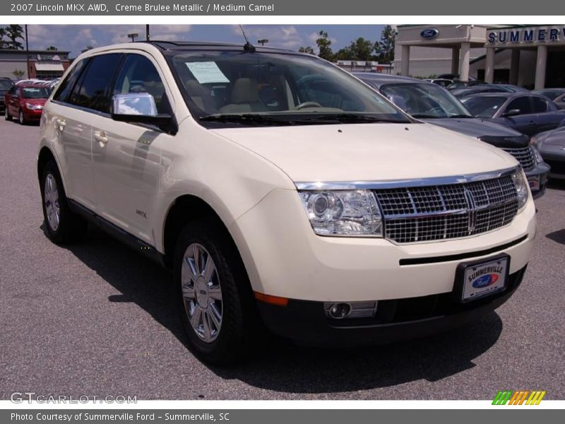Creme Brulee Metallic / Medium Camel 2007 Lincoln MKX AWD