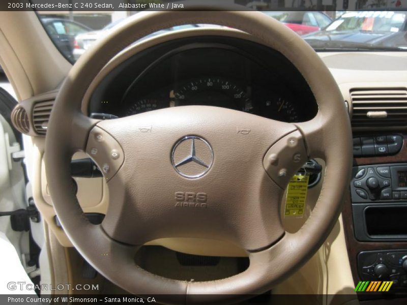 Alabaster White / Java 2003 Mercedes-Benz C 240 Sedan
