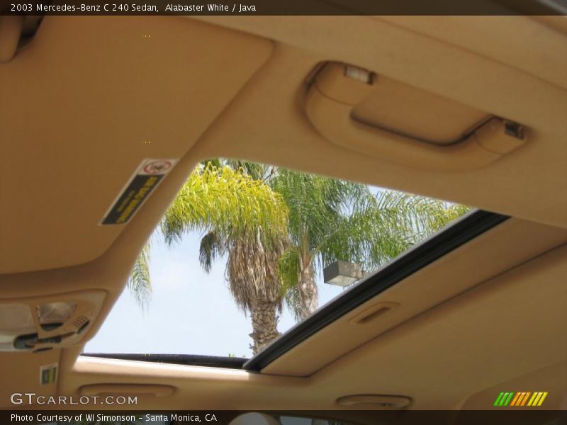 Alabaster White / Java 2003 Mercedes-Benz C 240 Sedan