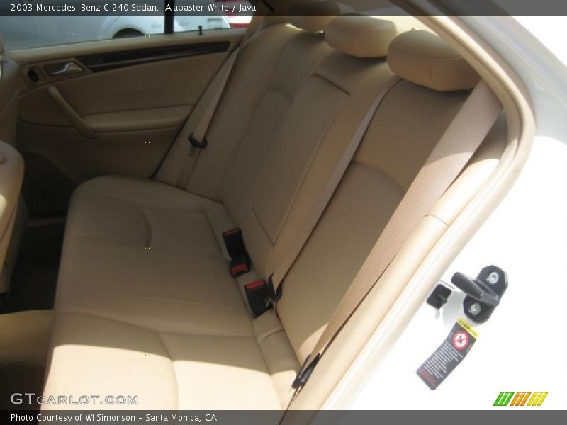 Alabaster White / Java 2003 Mercedes-Benz C 240 Sedan
