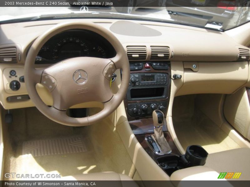 Alabaster White / Java 2003 Mercedes-Benz C 240 Sedan