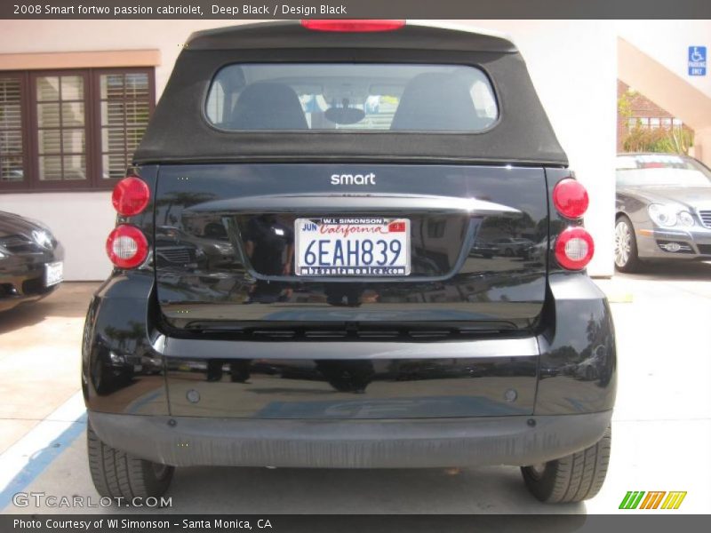 Deep Black / Design Black 2008 Smart fortwo passion cabriolet