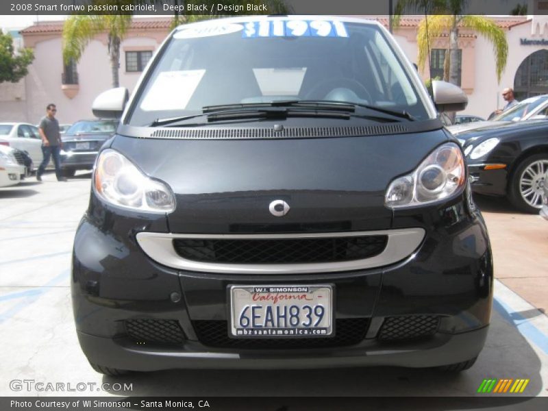 Deep Black / Design Black 2008 Smart fortwo passion cabriolet