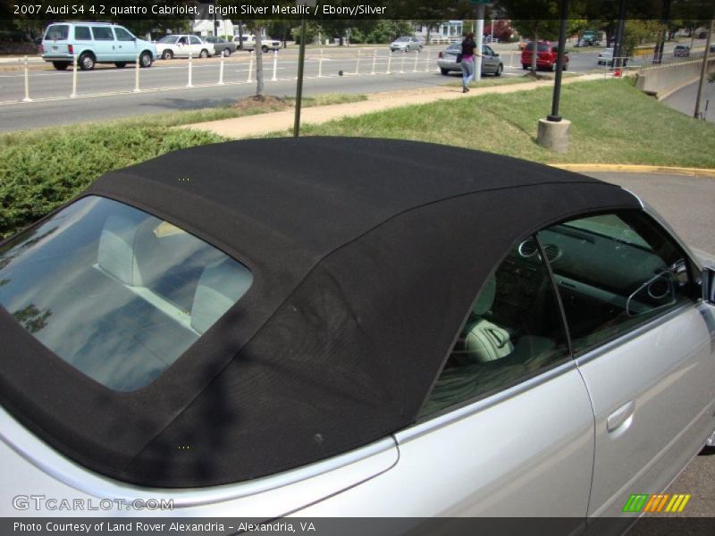 Bright Silver Metallic / Ebony/Silver 2007 Audi S4 4.2 quattro Cabriolet