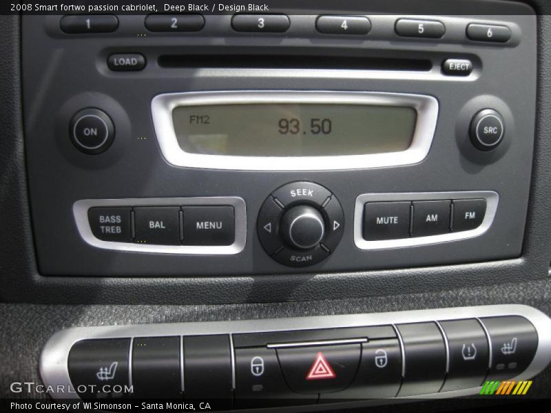 Deep Black / Design Black 2008 Smart fortwo passion cabriolet