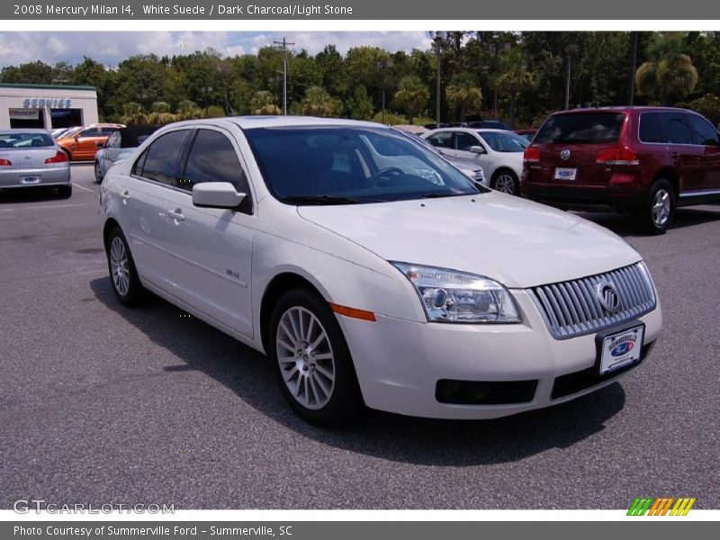 White Suede / Dark Charcoal/Light Stone 2008 Mercury Milan I4