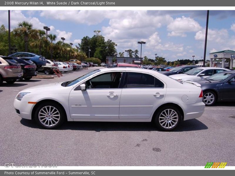 White Suede / Dark Charcoal/Light Stone 2008 Mercury Milan I4