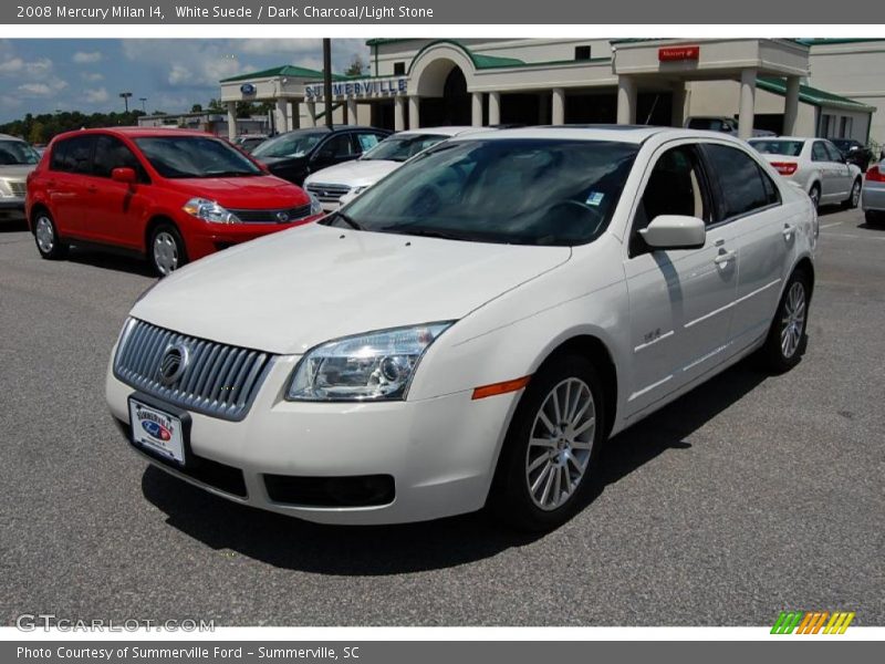White Suede / Dark Charcoal/Light Stone 2008 Mercury Milan I4