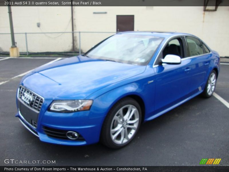 Sprint Blue Pearl / Black 2011 Audi S4 3.0 quattro Sedan