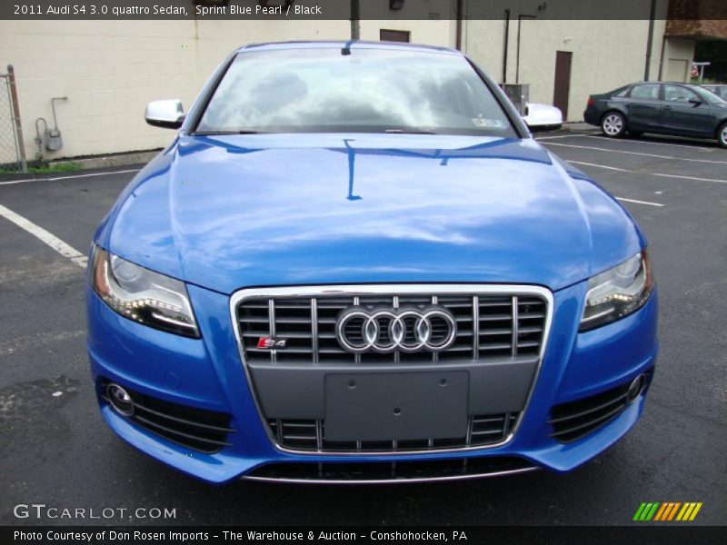 Sprint Blue Pearl / Black 2011 Audi S4 3.0 quattro Sedan