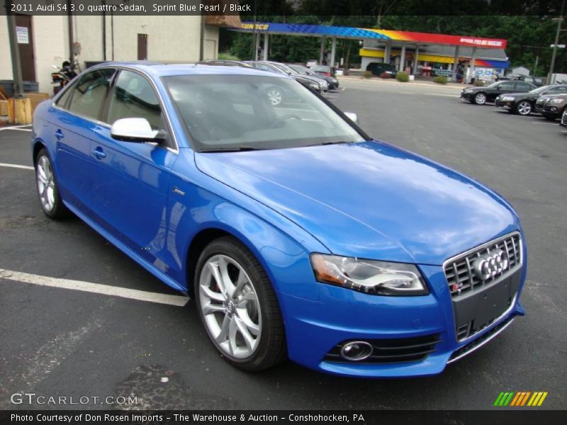Sprint Blue Pearl / Black 2011 Audi S4 3.0 quattro Sedan