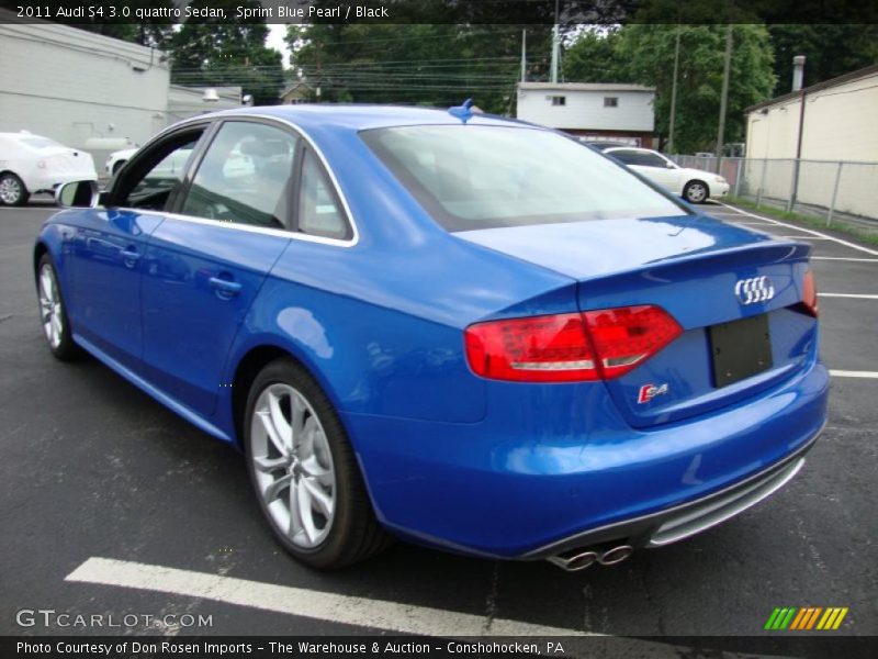 Sprint Blue Pearl / Black 2011 Audi S4 3.0 quattro Sedan
