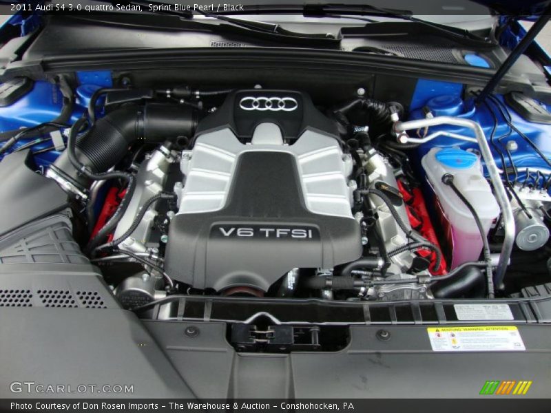 Sprint Blue Pearl / Black 2011 Audi S4 3.0 quattro Sedan