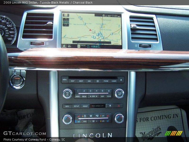 Tuxedo Black Metallic / Charcoal Black 2009 Lincoln MKS Sedan