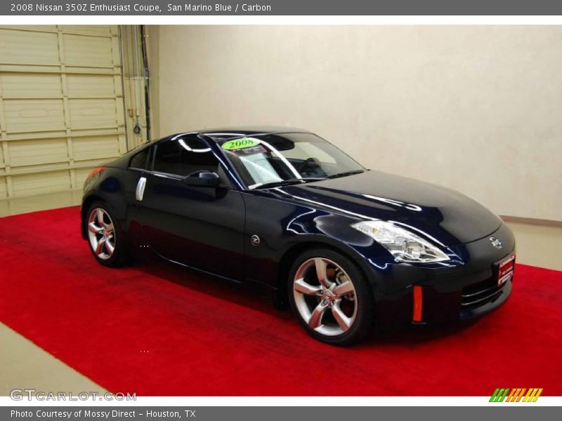 San Marino Blue / Carbon 2008 Nissan 350Z Enthusiast Coupe