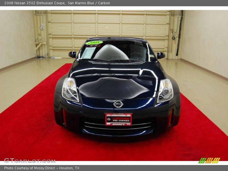 San Marino Blue / Carbon 2008 Nissan 350Z Enthusiast Coupe
