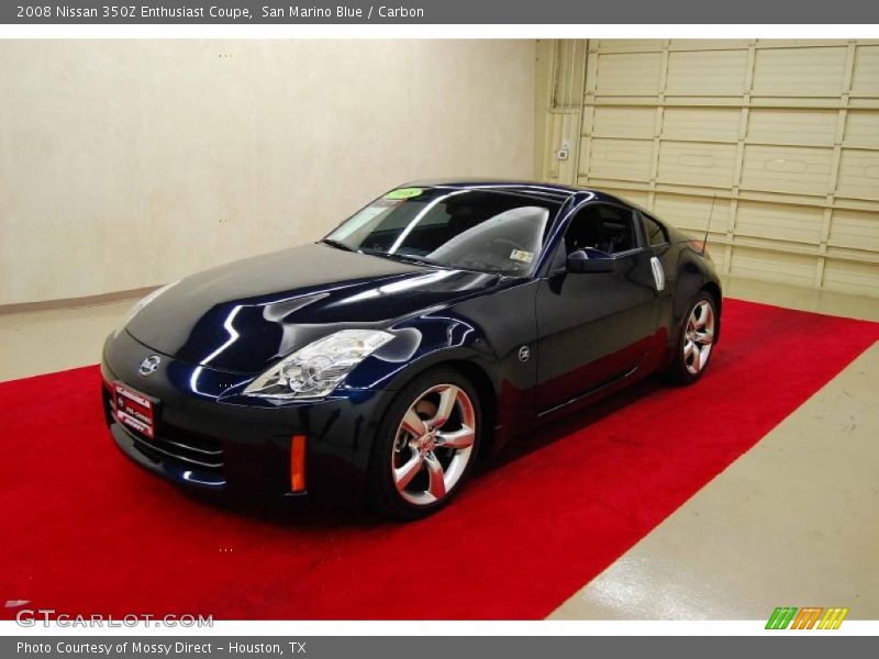 San Marino Blue / Carbon 2008 Nissan 350Z Enthusiast Coupe