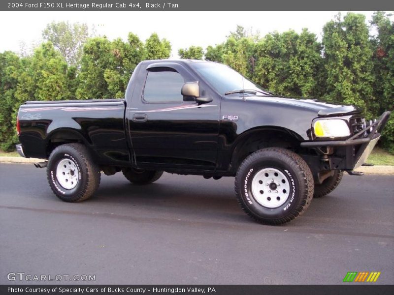 Black / Tan 2004 Ford F150 XL Heritage Regular Cab 4x4