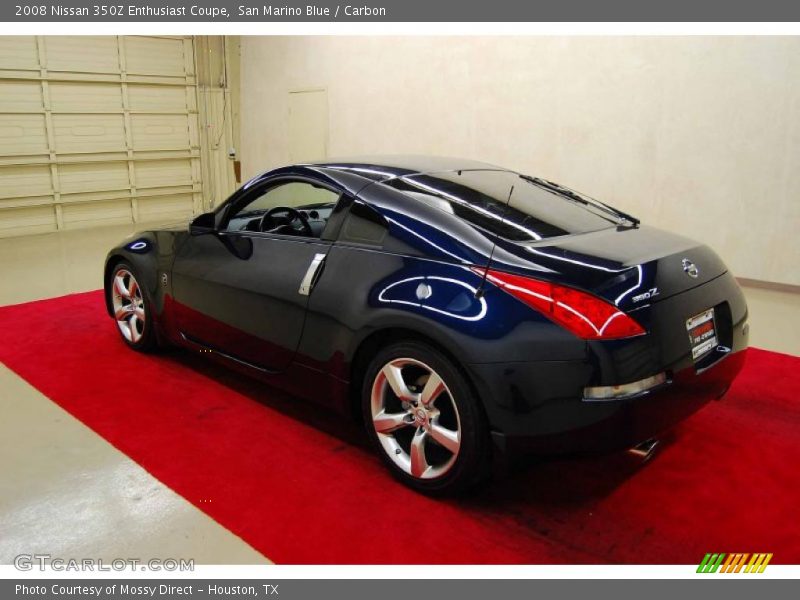 San Marino Blue / Carbon 2008 Nissan 350Z Enthusiast Coupe