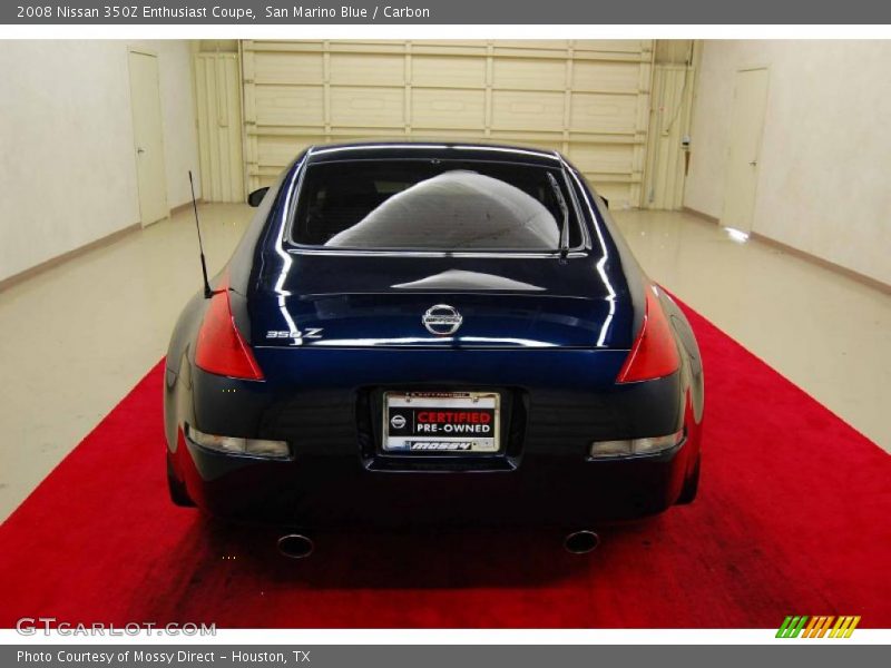 San Marino Blue / Carbon 2008 Nissan 350Z Enthusiast Coupe