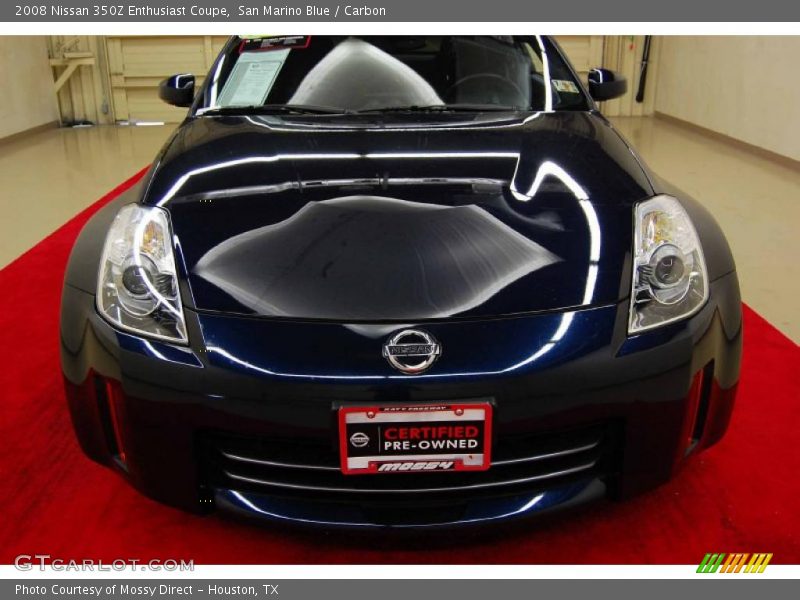 San Marino Blue / Carbon 2008 Nissan 350Z Enthusiast Coupe