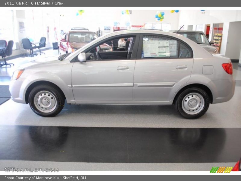 Clear Silver / Gray 2011 Kia Rio